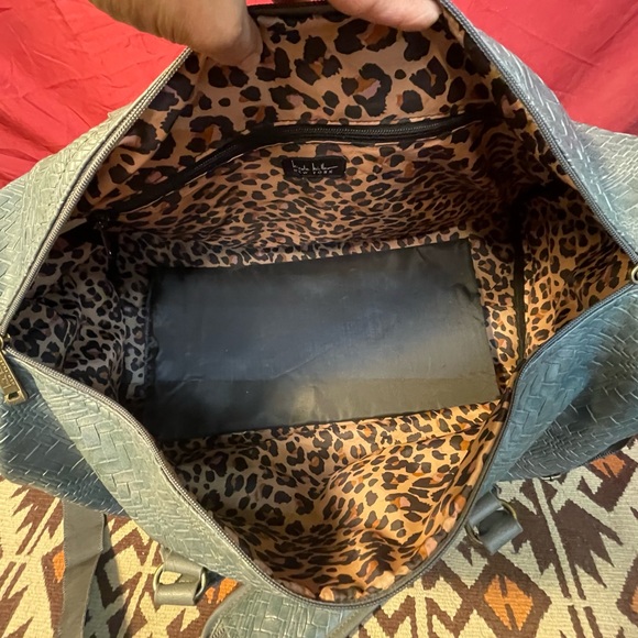 Nicole Miller Women's 2 Piece Classic Satchel Travel Set Vegan Leather Crossbody - Picture 9 of 14